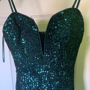 Green Jewel Bodycon Dress